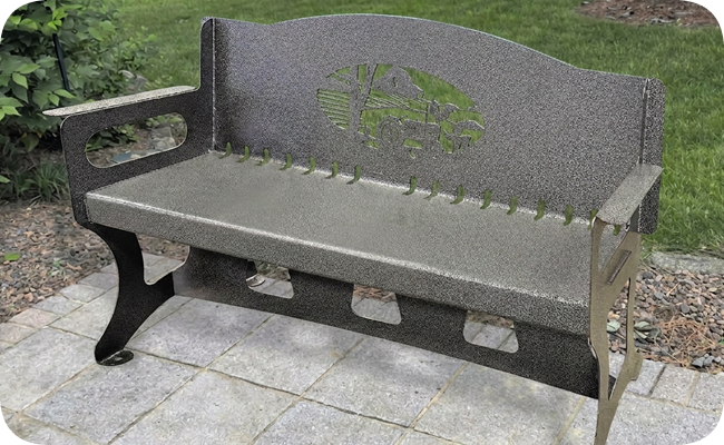 Personalized Metal Benches