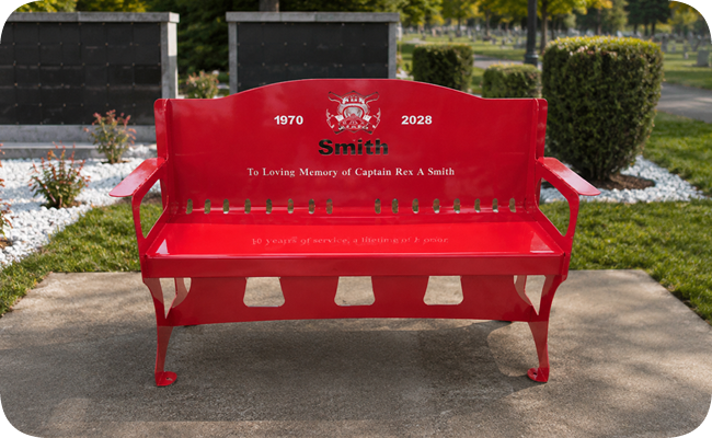 Personalized Metal Benches